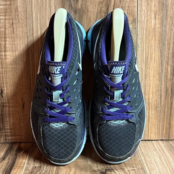 Nike Flex 2013 Womens Running Shoes Black Purple Blue 580441 017 EUC Size 5.5 - Picture 5 of 8